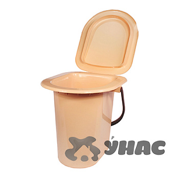 Ведро туалет 18 л. бежевый  БШ1525  (10)