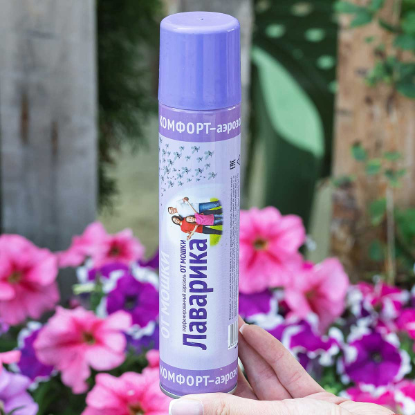 Аэрозоль от мошки 270 см к. ЛАВАРИКА-Комфорт Ваше Хозяйство х24