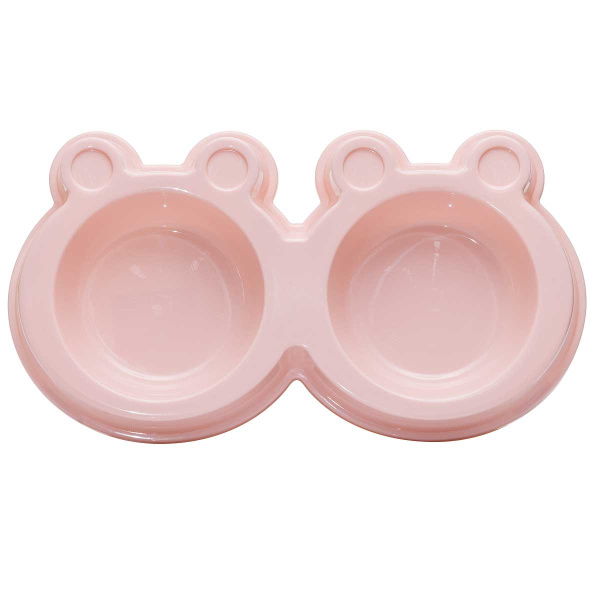 Миска для животных двойная 2*150 мл 27*14 см NA2648