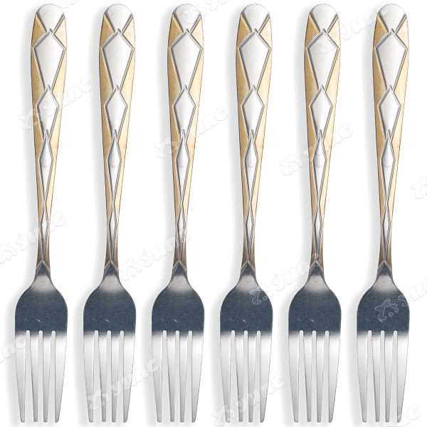 Вилка столовая NA1774-2 Ромбик 6 шт. (100)