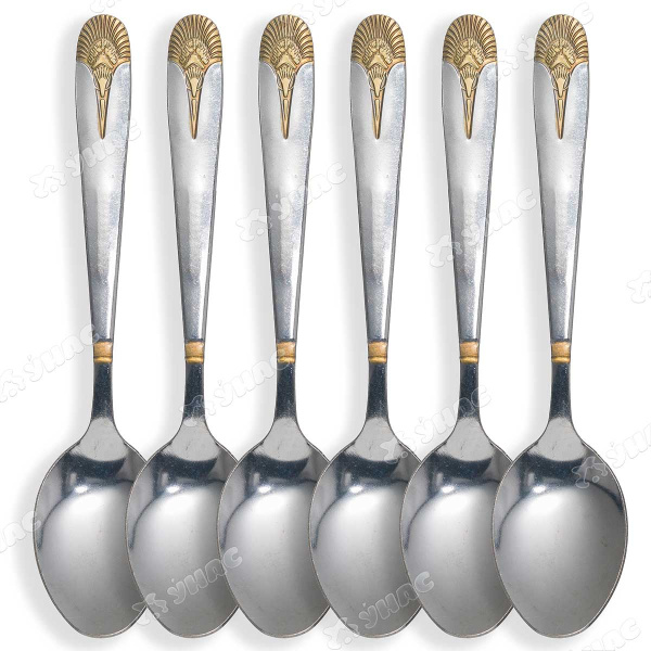 Ложка чайная NA1778-3  Павлин 6 шт. (100)