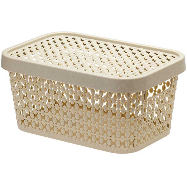 Коробка ПИРУЛА 1,5л. с крышкой латте М2347 (16)