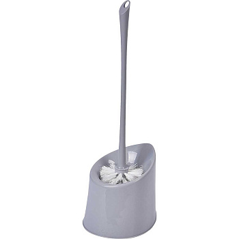 Комплект WC Vogue (ершик + подставка) серебряный 