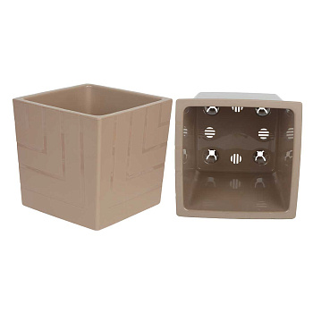 Горшок КВАДРО 13л ФРАПЕ с вклад КВ25-90 Ливин х3 