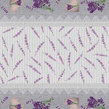 Клеенка 140*20 ДЕКОРАМА 115В (лаванда дорожка) ТУРЦИЯ