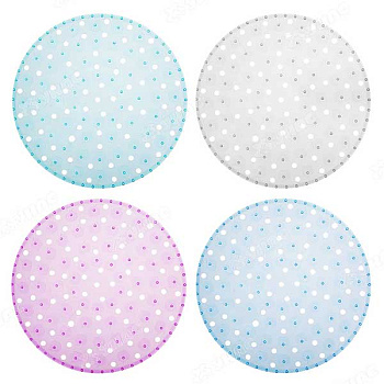 Коврик для раковины d32 см Яблоки ПВХ 4 цвета 462-090