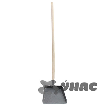 Совок хозяйственный для мусора вертикальный,длинный деревянная ручка