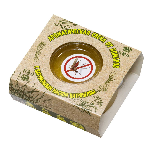 Свеча репеллент Цитронелла 60г банка СЦБ60 х12шт