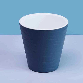 Кашпо "Валенсия" со вставкой 2 л Антрацит Пласт Авеню х12 