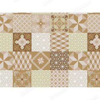 Клеенка н/о 135*20  ПЕРФЕКТ 561/2 квадрат беж Тверь