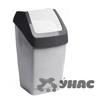 Контейнер для мусора Хапс 7 л. М2470 мрамор