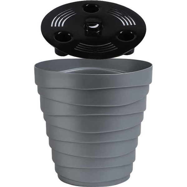 Кашпо БАРХАН 2,25л Серебряный КШ-4389 х16 