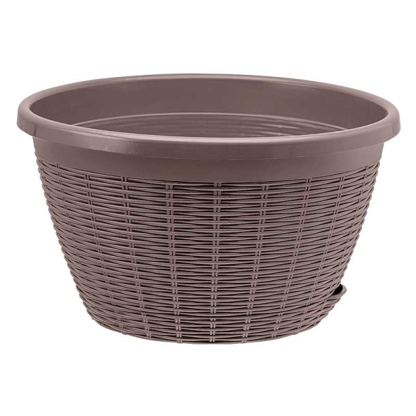 Кашпо Подвесное 4,5л мокко без подвеса КШ-6450 ВМС х20