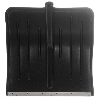 Лопата снегоуборочная пластмассовая МЕТЕЛЬ оцинкованная планка D32 410*440/10