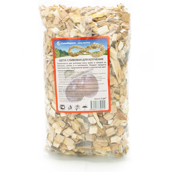 Щепа для копчения СЛИВА 2л х 24