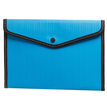 Папка-конверт 27*19см пластиковая цветная на кнопке (Цена за 1шт) NK-214