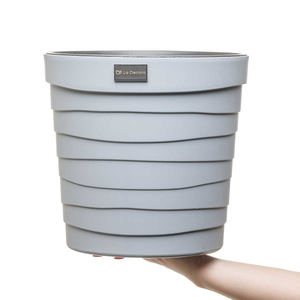 Кашпо БАРХАН 12л Серый жемчуг КШ-0549 х6 