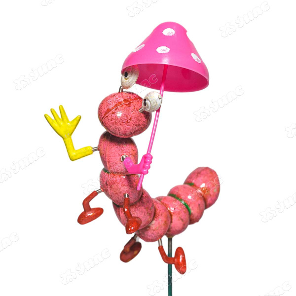 Штекер садовый Гусеница с зонтом NA2273 13*3см х480