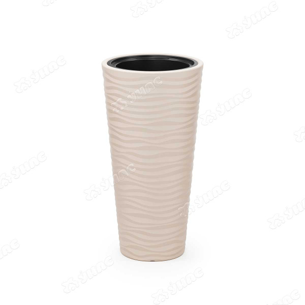 Кашпо Оазис 10/43л со вставкой СВ-БЕЖ БШ8080 х2 