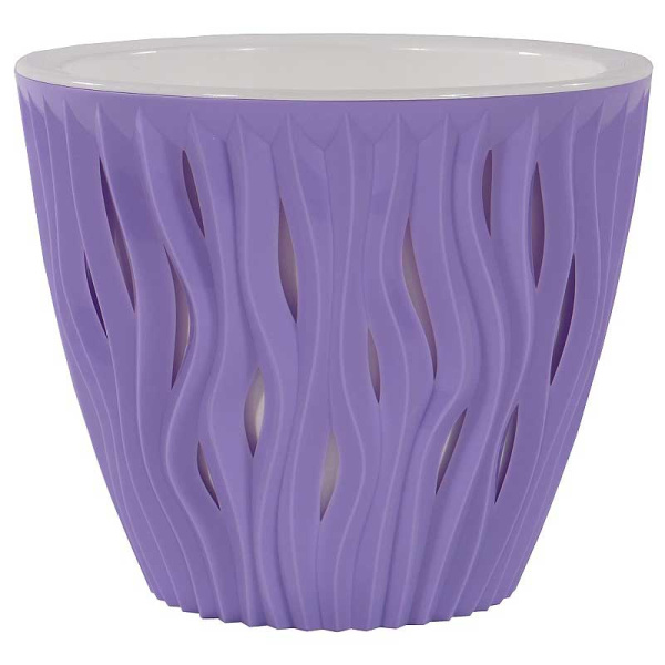 Кашпо Вдохновение 1,6л Лаванда (сиреневый) КШ-5405 ВМС(20) 