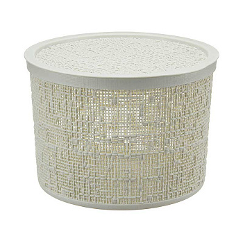 Коробка БЯЗЬ с крышкой D22 4,5л Бел Ротанг М2329