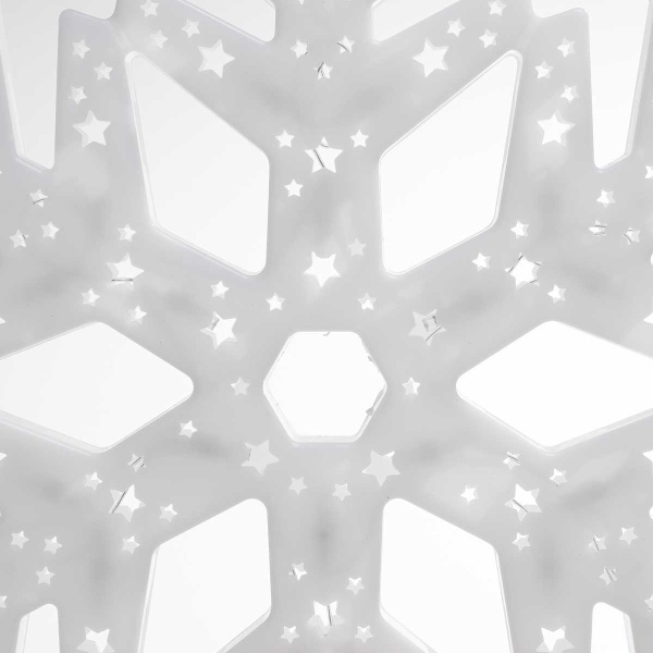 Гирлянда-панно СНЕЖИНКА СИНИЙ/D-40см, пластик/