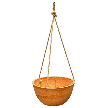 Подвесное кашпо на веревке 4 л новая терракота H-11VD25нт