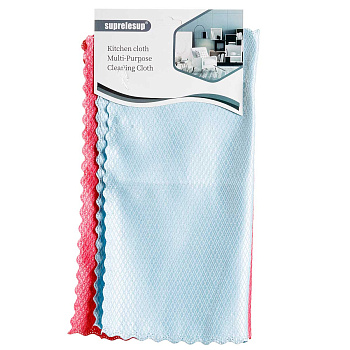 Салфетка-микрофибра NA2463 30*30см 2шт для стекла 210г/м2