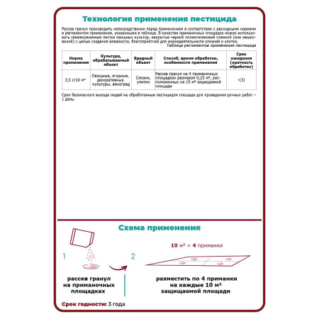 Слизнегон 70 гр от слизней х32