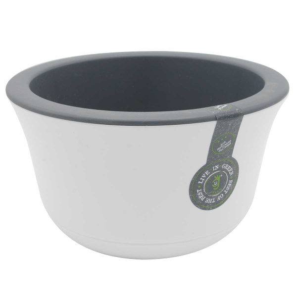 Горшок "Омега" 2,4л Бел Антрац вкл ОМ20-10 Ливингр 