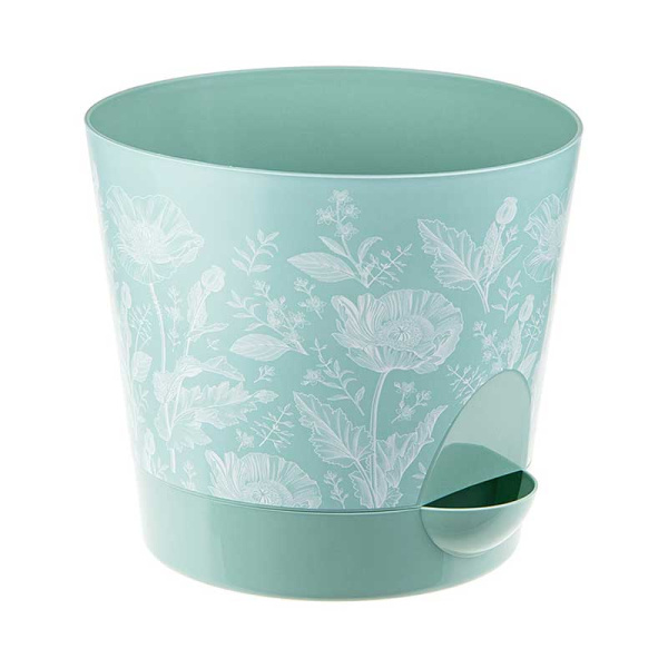 Кашпо НИКА 2,7л D180мм с прик.пол Маки М3078(16) 