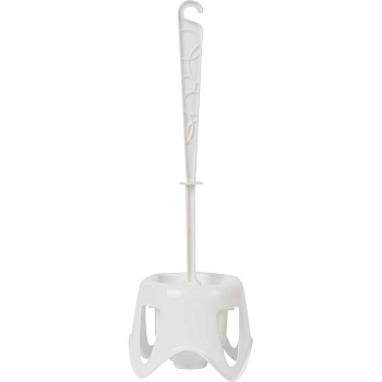 Комплект WC Disco (ершик + подставка) белый 