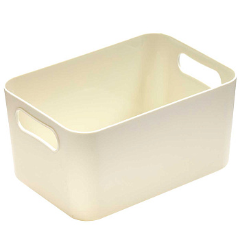 Корзинка для хранения 23*15,5*12 кремовая