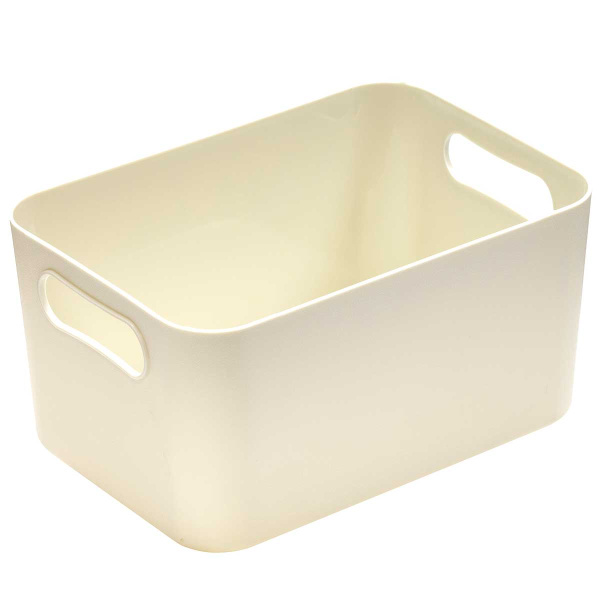 Корзинка для хранения 23*15,5*12 кремовая