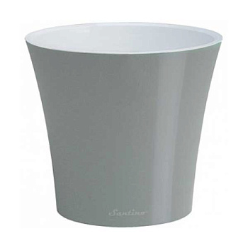 Кашпо АРТЕ 3,5 л Металлик белый Сантино х24 