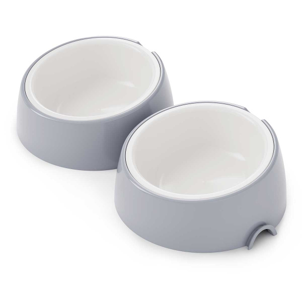 Лего-миска для животных 0,3л серый БШ8904 х14