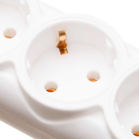 Удлинитель Премиум с кнопкой 3 гнезда 1,5 метра ПВС 3*0,75 с заземлением х30