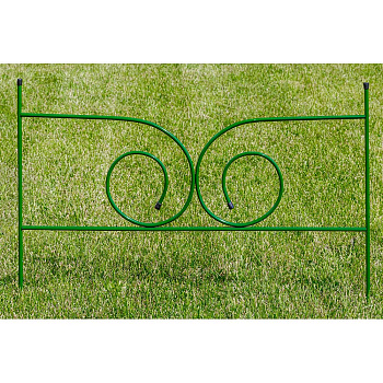 Заборчик декоративный металлический садовый №11 Модерн 0,92*0,59м 5секций (4 метра) САДОВИТА