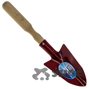 Совок посадочный 010908 широкий с деревянной ручкой Инструм-Агро