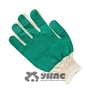 Перчатки "обливные" х/б двойной облив 13 класс х10