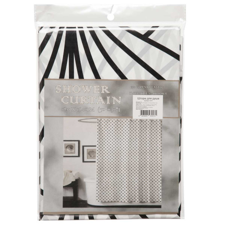 Шторы для ванной 180*180 см с рисунком ПВХ G-9-4 