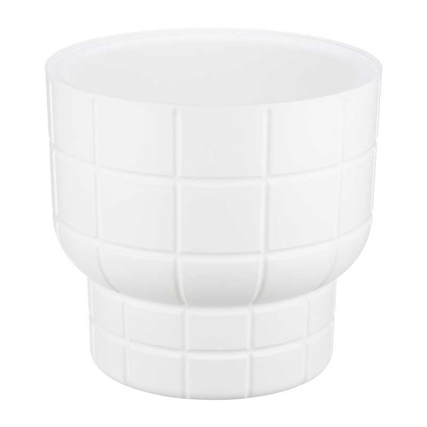 Кашпо КАРЕ D280мм 7,8л со вставкой белый М3259 х1 