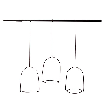 Подставка д/цветов "Фонарики 3" d=170мм настен. Черн г.Тверь