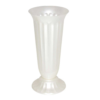 Ваза "Цветочная" №2 (4,5л) белая 03002 МилихПластик (10)