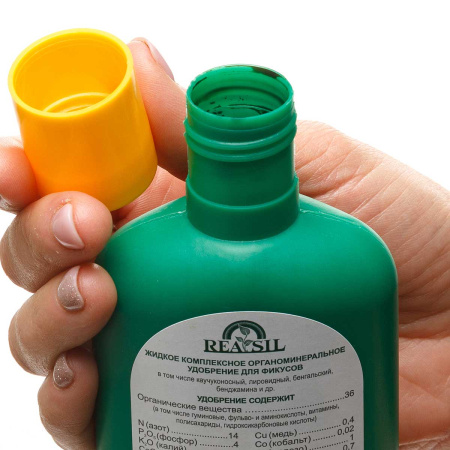 Удобрение комплексное органоминеральное для фикусов REASIL 0.25л СЖ без коробки 
