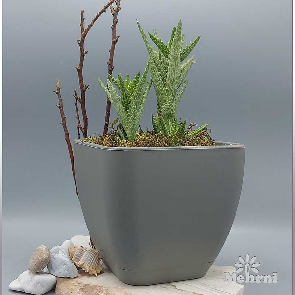 Горшок 0,6л серый 102/10-3 х48 