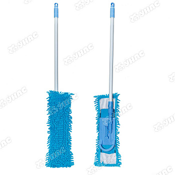 Швабра NA2288 с насадкой микрофибры лапша металлическое крепление