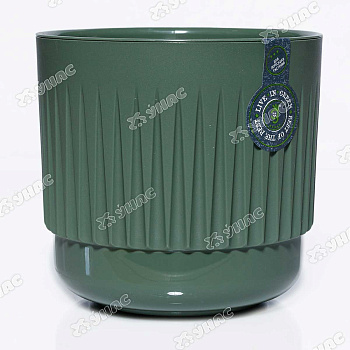 Горшок "Бета" 3 л Нефрит с вкл Б17-32 Ливингрин (6) 