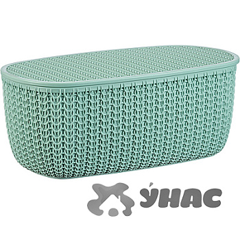 Хлебница Вязание с разделочная доской фисташка М1187