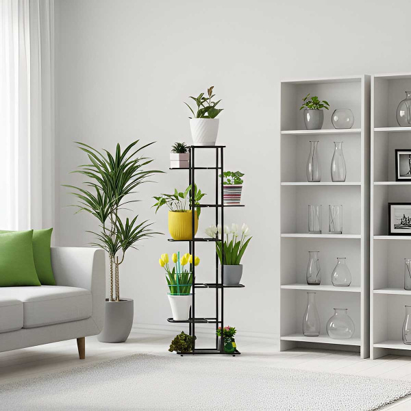 Подставка д/цветов Разборная-8 Черная Тверь